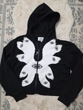 Youthood Seraphim Angel Biblically Accurate Christian Hoodie Cotton Excellent LG